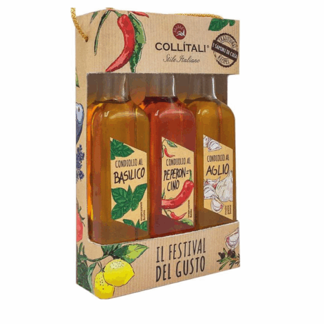 Gift box 3x0.1l olive extra virgin Coll