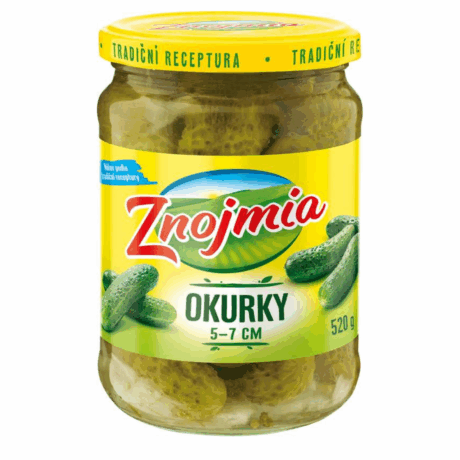 St cucumbers 5-7cm 520g ZNOJ