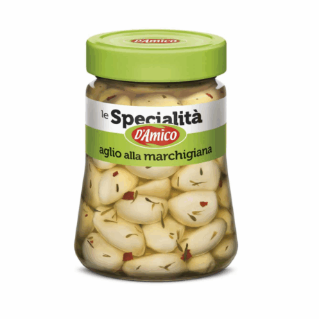 St garlic in oil 280g D'Amico, marche style