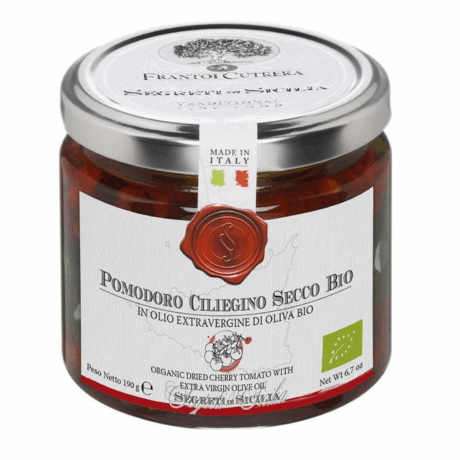 Sun-dried tomatoes in oil 190g BIO Cutrera cherry tomato